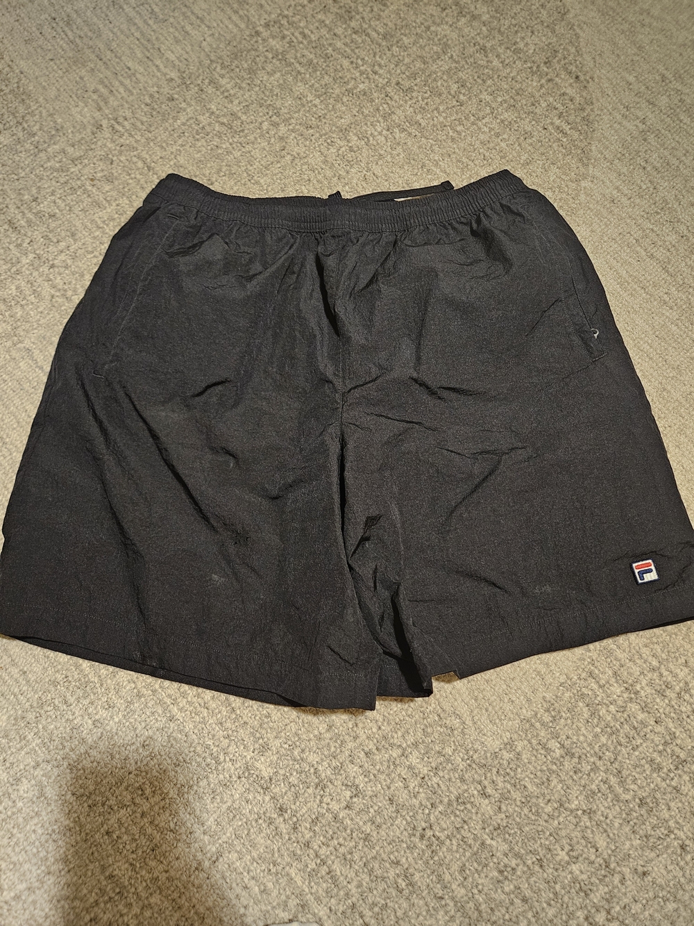 Womens FILA x Hailey Black Athletic Shorts